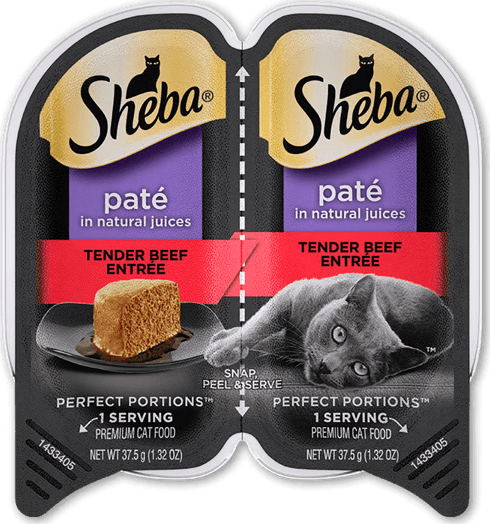 Sheba Premium Paté Tender Beef Entrée